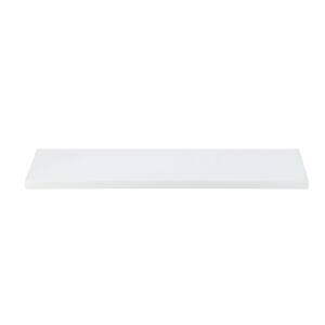 Micasa Elegant and Modern Design Rectangular Wall Mounted Wooden Floating Shelf White 120 x 20cm